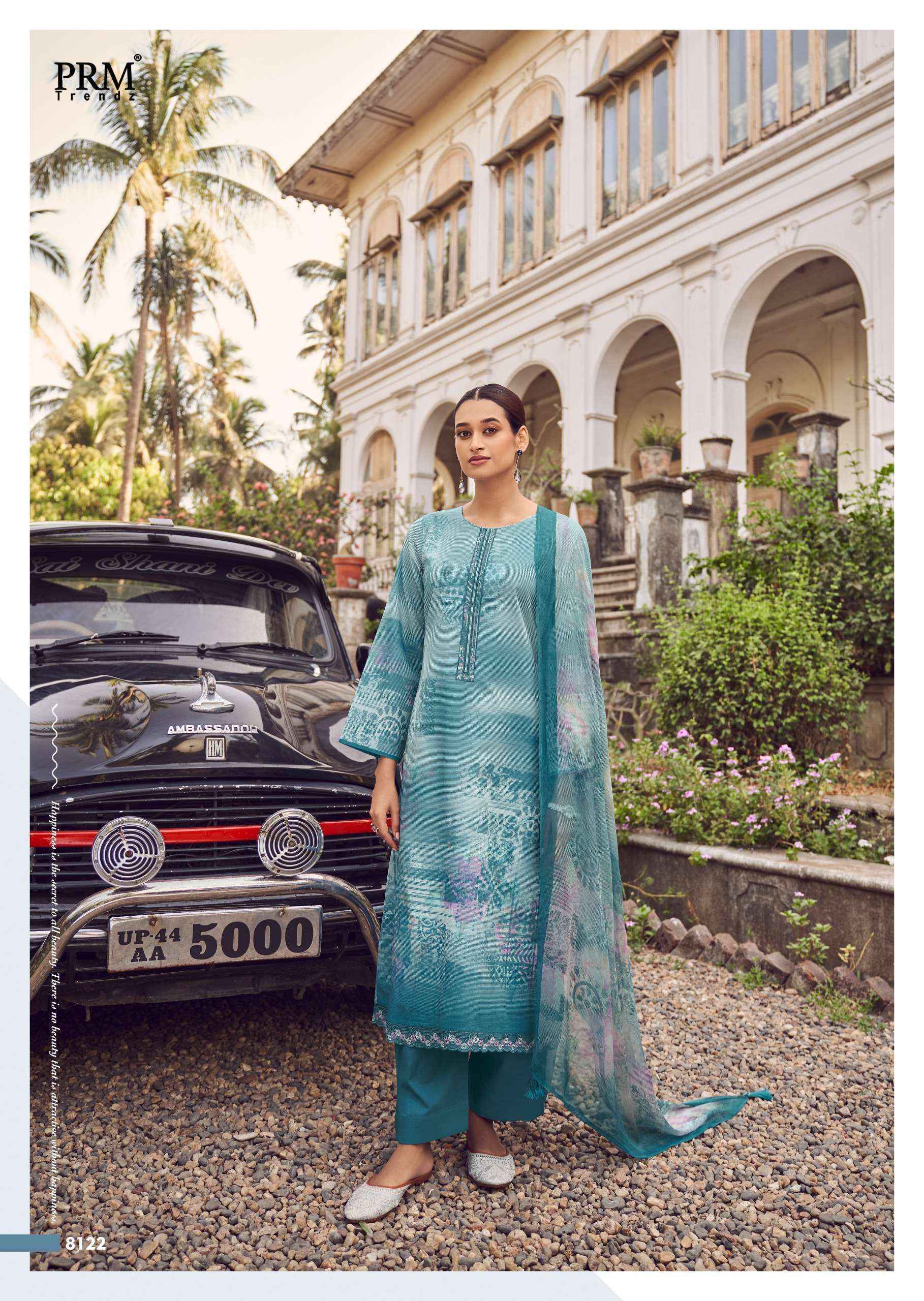 PRM Trendz Noorin Linen Cotton Dress Material 8 pcs Catalogue