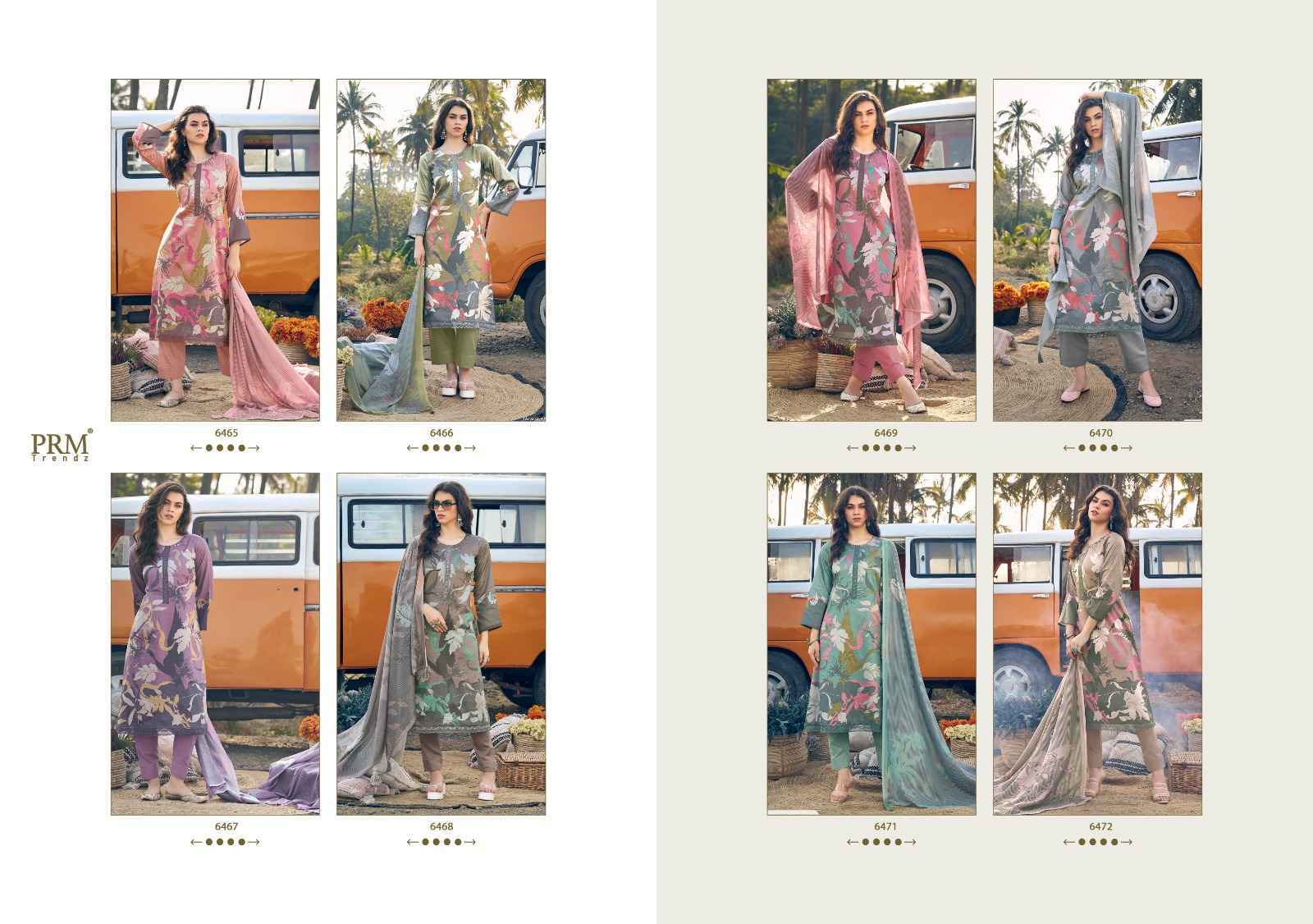 PRM Trendz Serein Vol-2 Jam Cotton Dress Material 8 pcs Catalogue