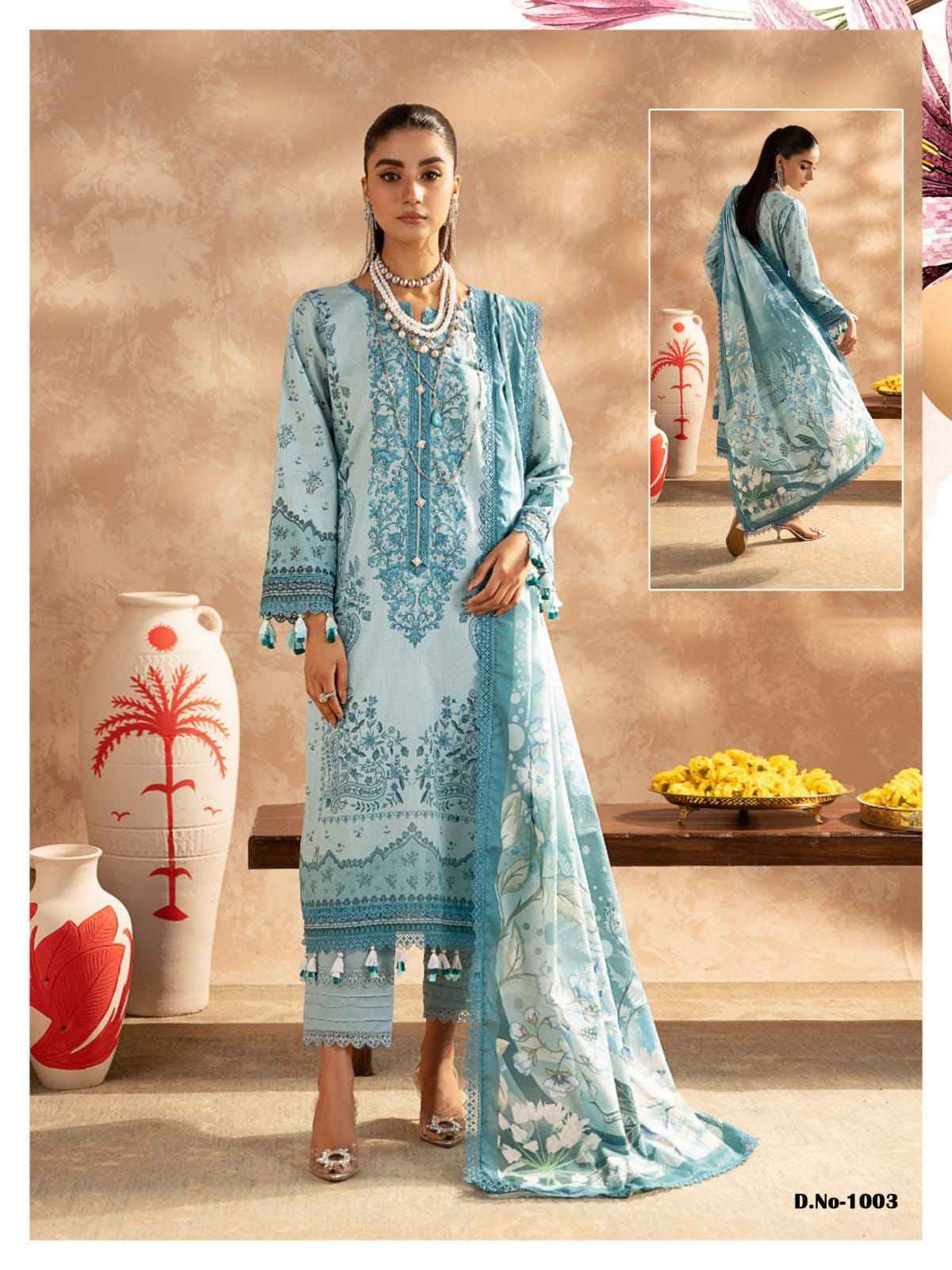 Rang Rasiya Elan Lawn Collection Pure Cotton Dress Material 6 Pc Catalog