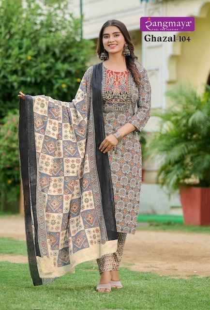 Rangmaya Ghazal Readymade Cotton Dress 7 pcs Catalogue
