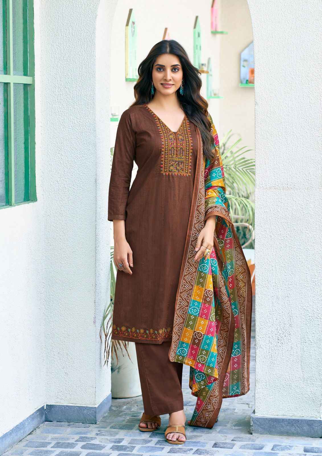 Saanvi Trends Romani Cotton Dress Material 8 pcs Catalogue
