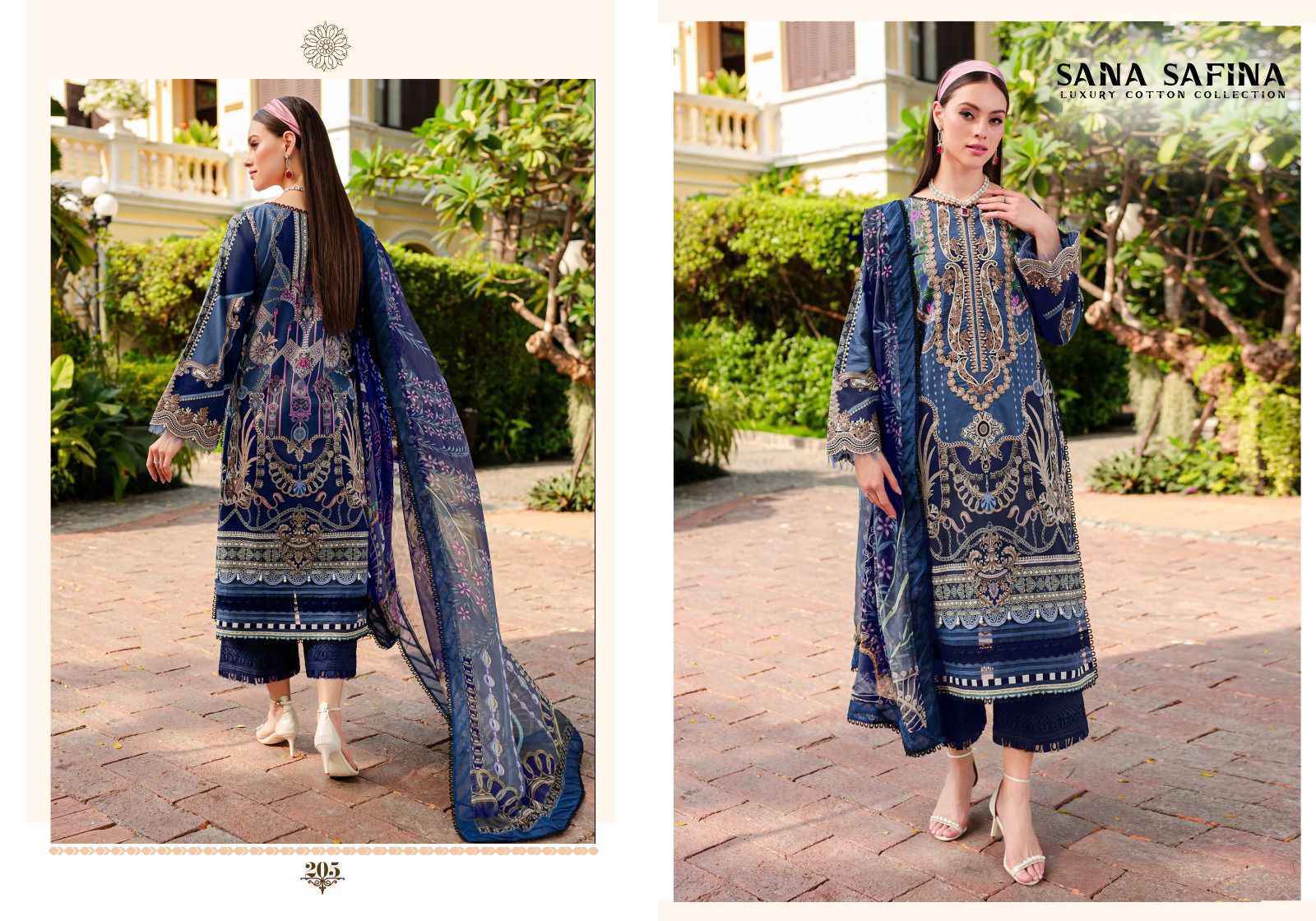 Sana Safina Vol-2 Luxury Cotton Collection Cotton Dress Material 6 pc Cataloge