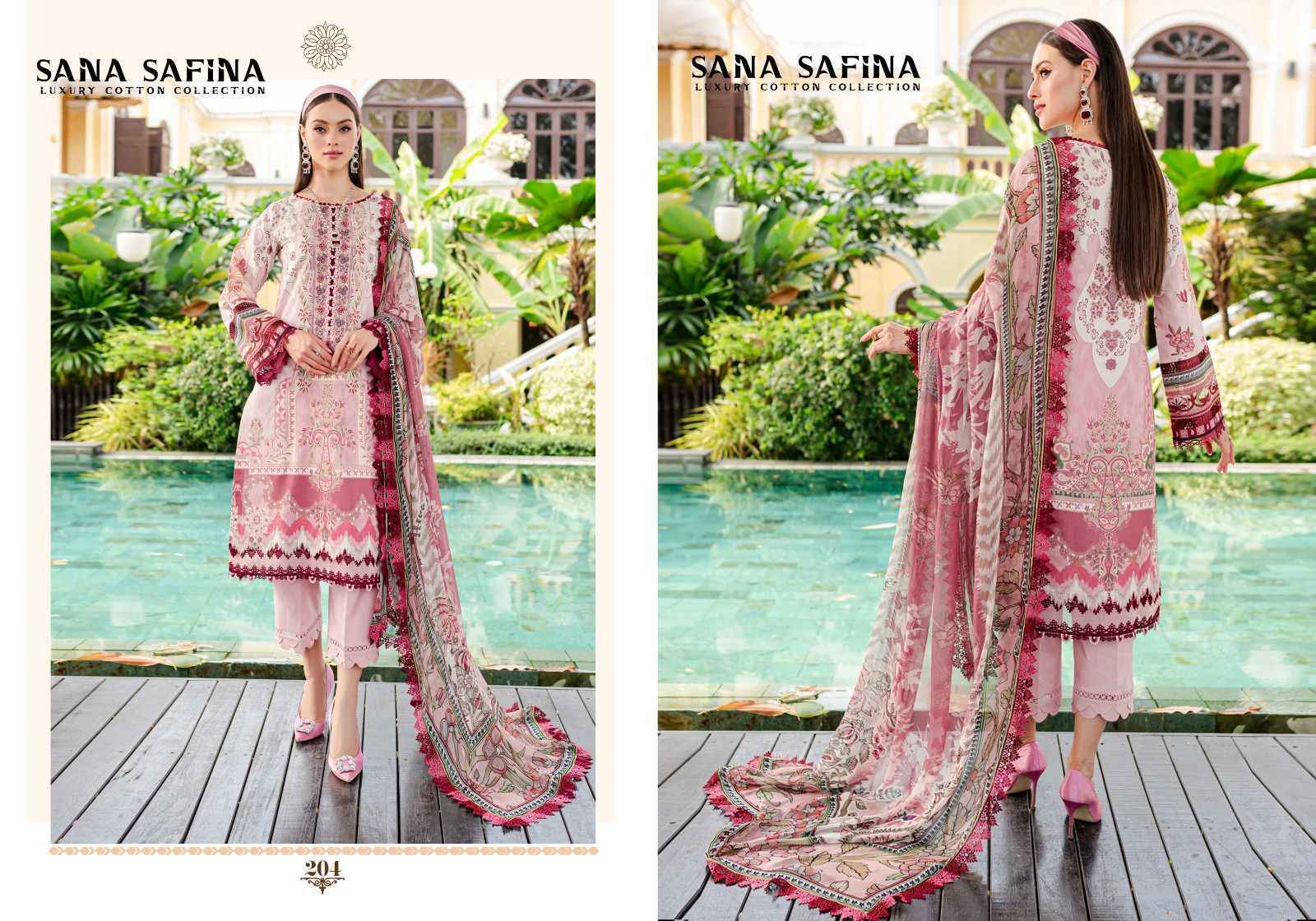 Sana Safina Vol-2 Luxury Cotton Collection Cotton Dress Material 6 pc Cataloge