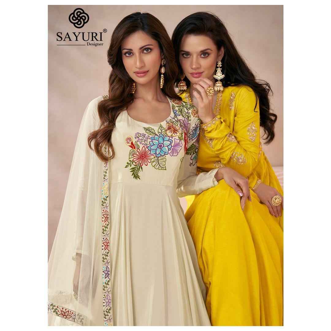 Sayuri Designer Diva Readymade Silk Dress 3 pcs Catalogue