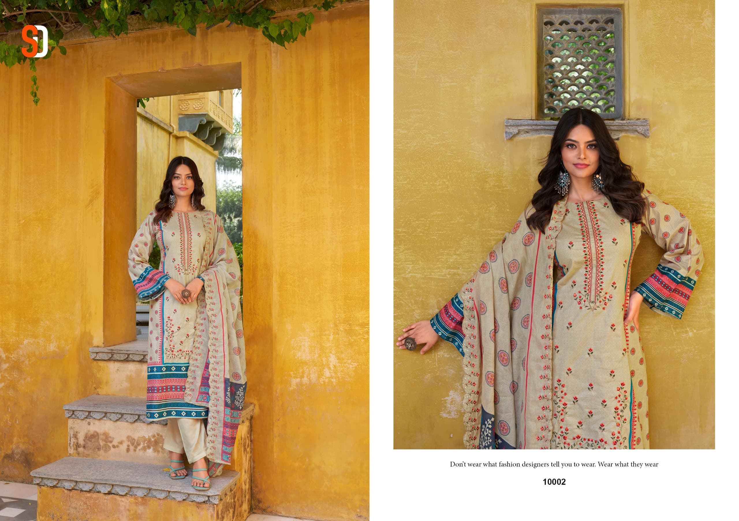 Shraddha Designer Bin Saeed Lawn Collection Vol-10 Cotton Dress Material 8 pc Cataloge