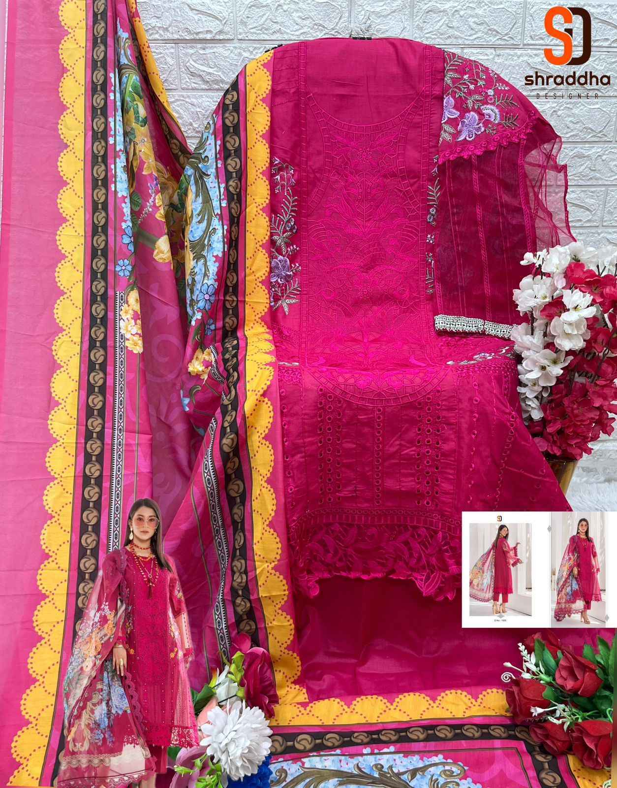 Shraddha Designer Maria.B. Colors Vol-1 Cotton Dress Material 5 pc Catalogue