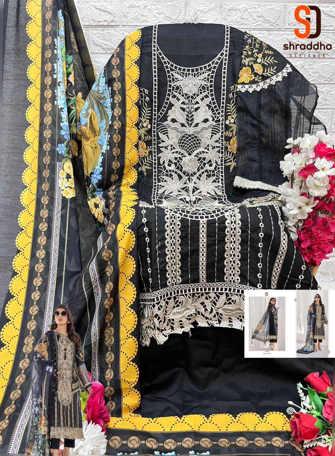Shraddha Designer Maria.B. Colors Vol-1 Cotton Dress Material 5 pc Catalogue