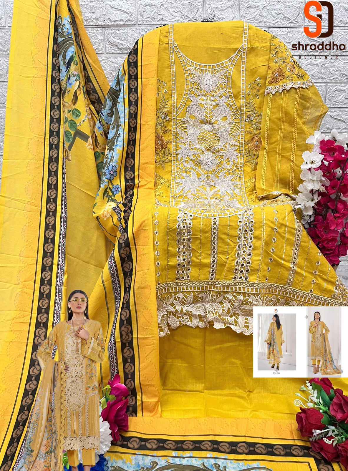 Shraddha Designer Maria.B. Colors Vol-1 Cotton Dress Material 5 pc Catalogue