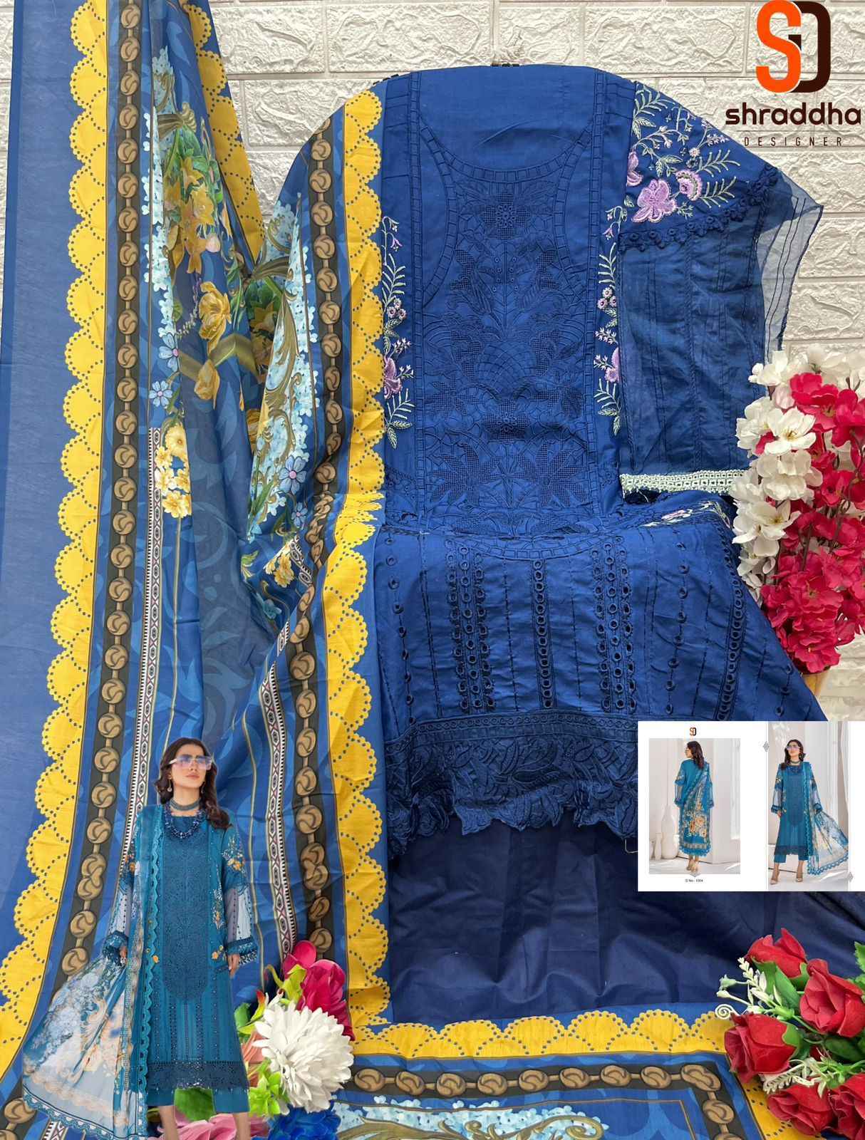 Shraddha Designer Maria.B. Colors Vol-1 Cotton Dress Material 5 pc Catalogue