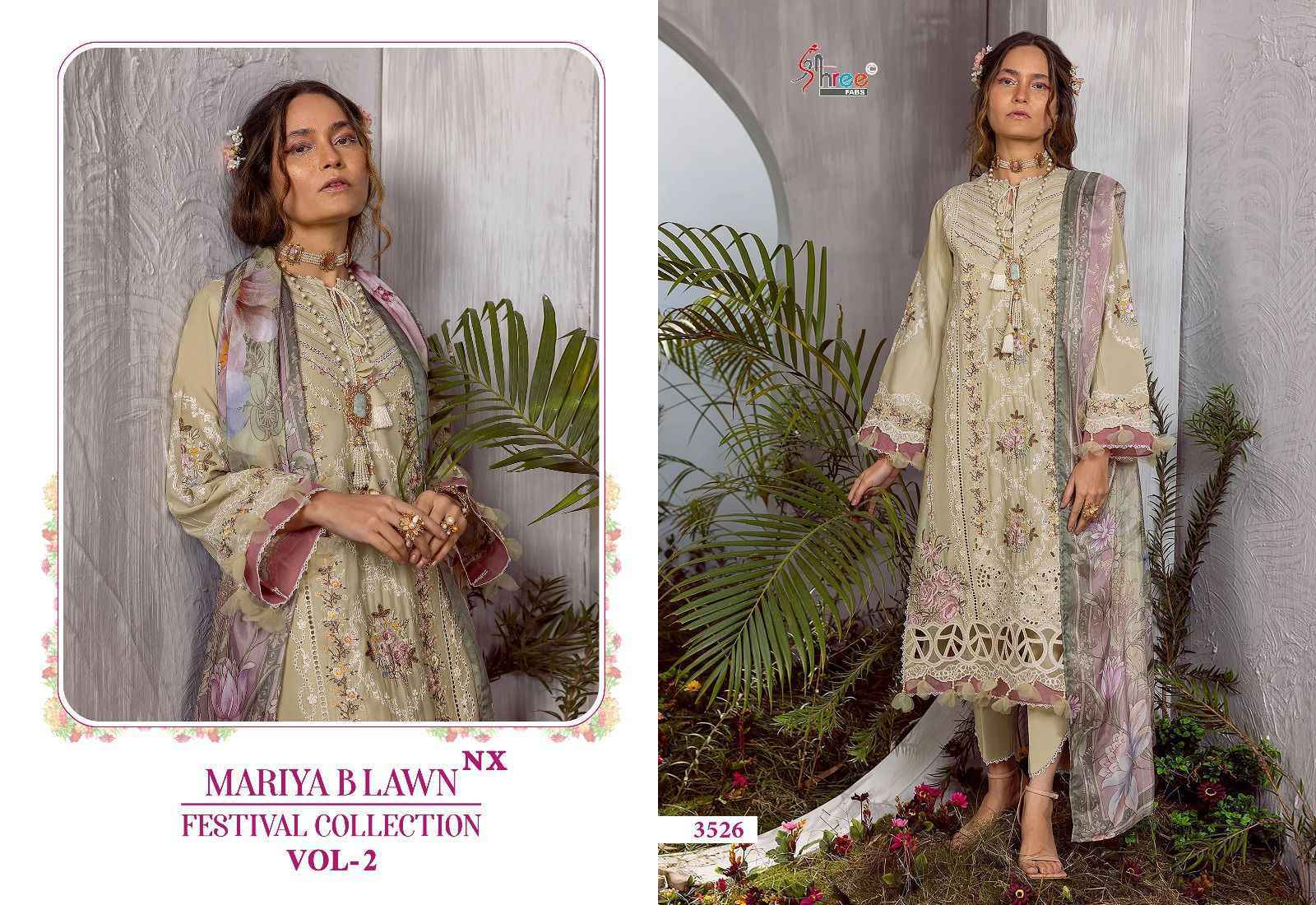 Shree Fab Mariya B Lawn Festival Collection Vol-2 NX Lawn Cotton Dress Material 3 pcs Catalogue