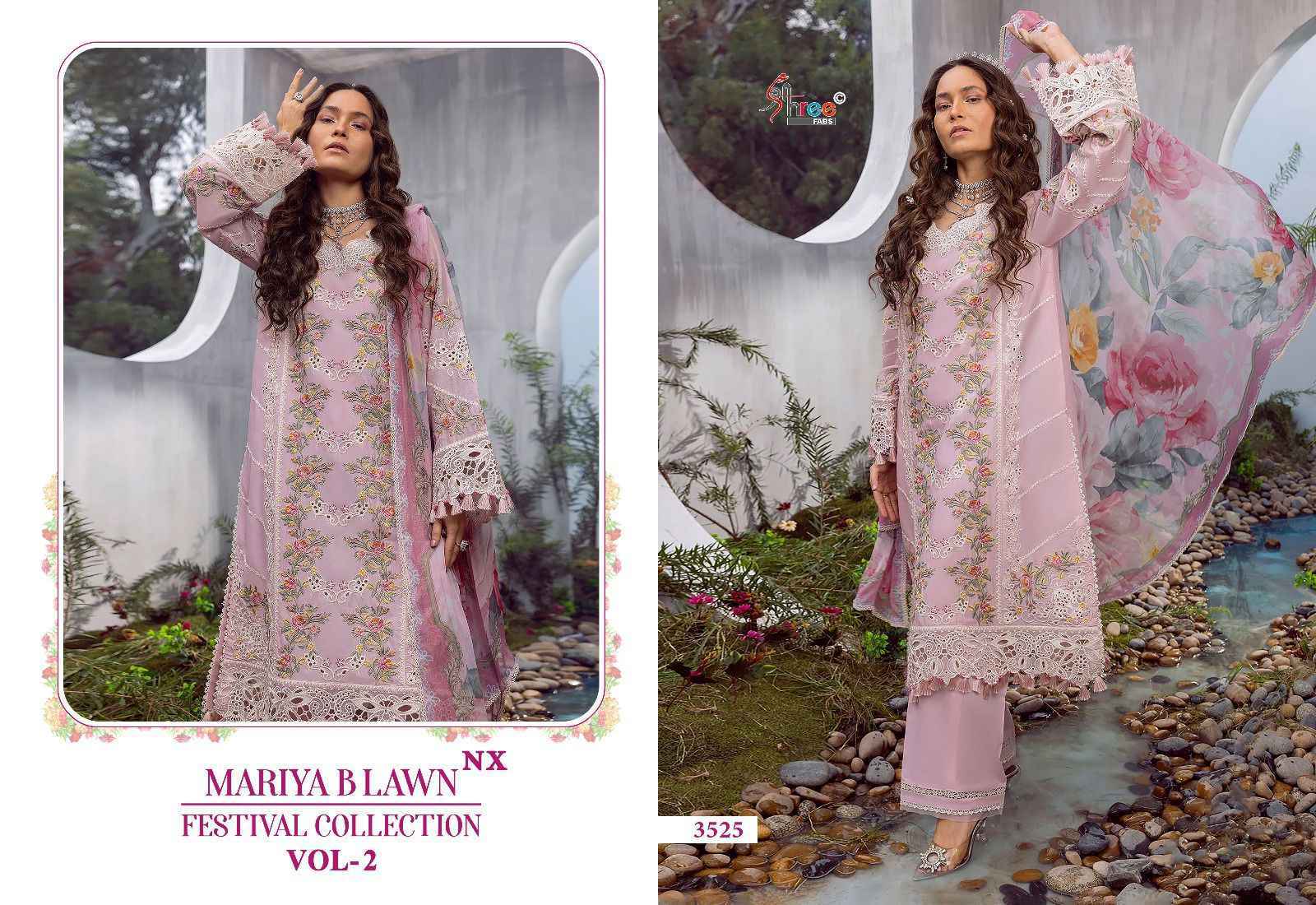 Shree Fab Mariya B Lawn Festival Collection Vol-2 NX Lawn Cotton Dress Material 3 pcs Catalogue