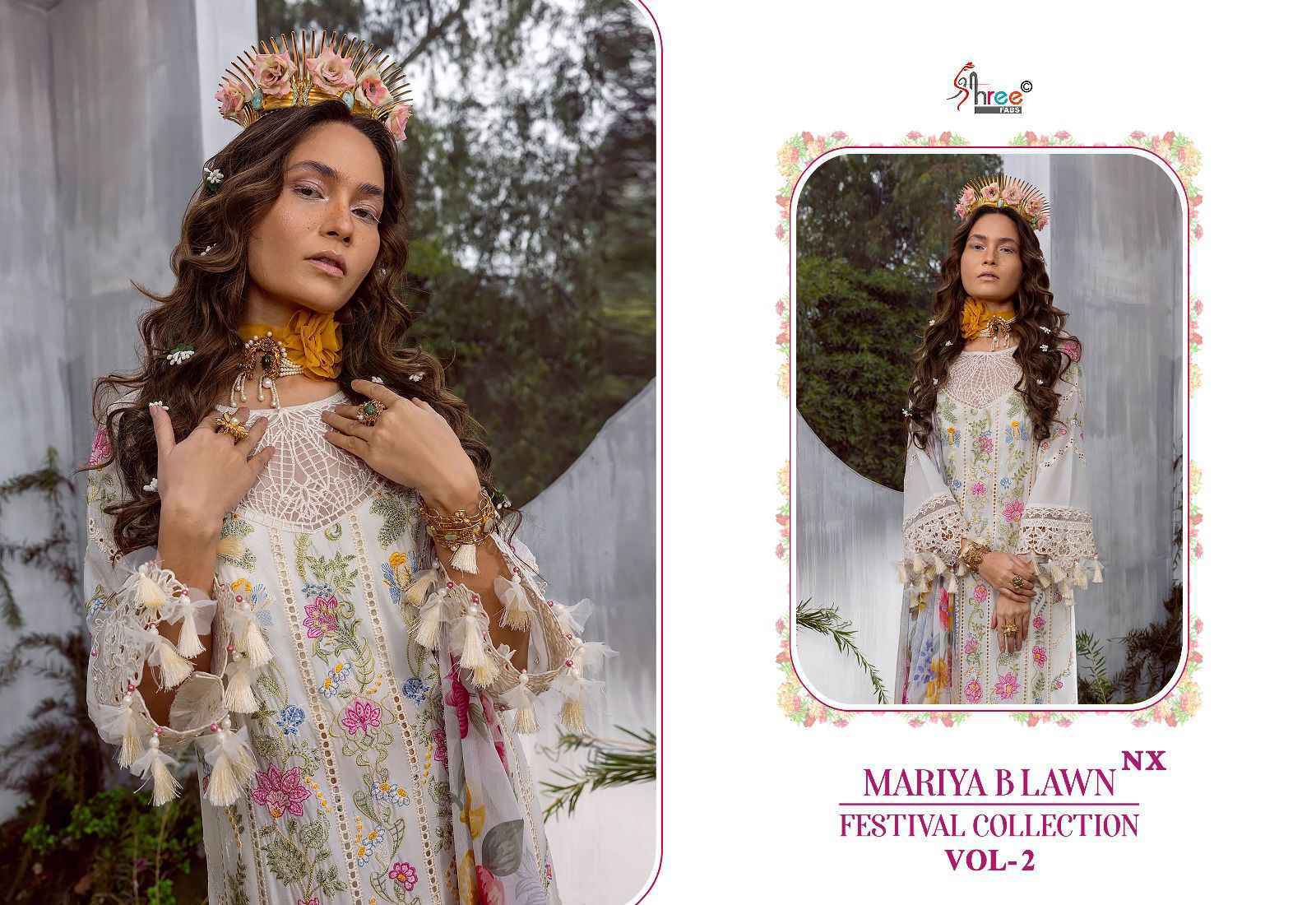Shree Fab Mariya B Lawn Festival Collection Vol-2 NX Lawn Cotton Dress Material 3 pcs Catalogue