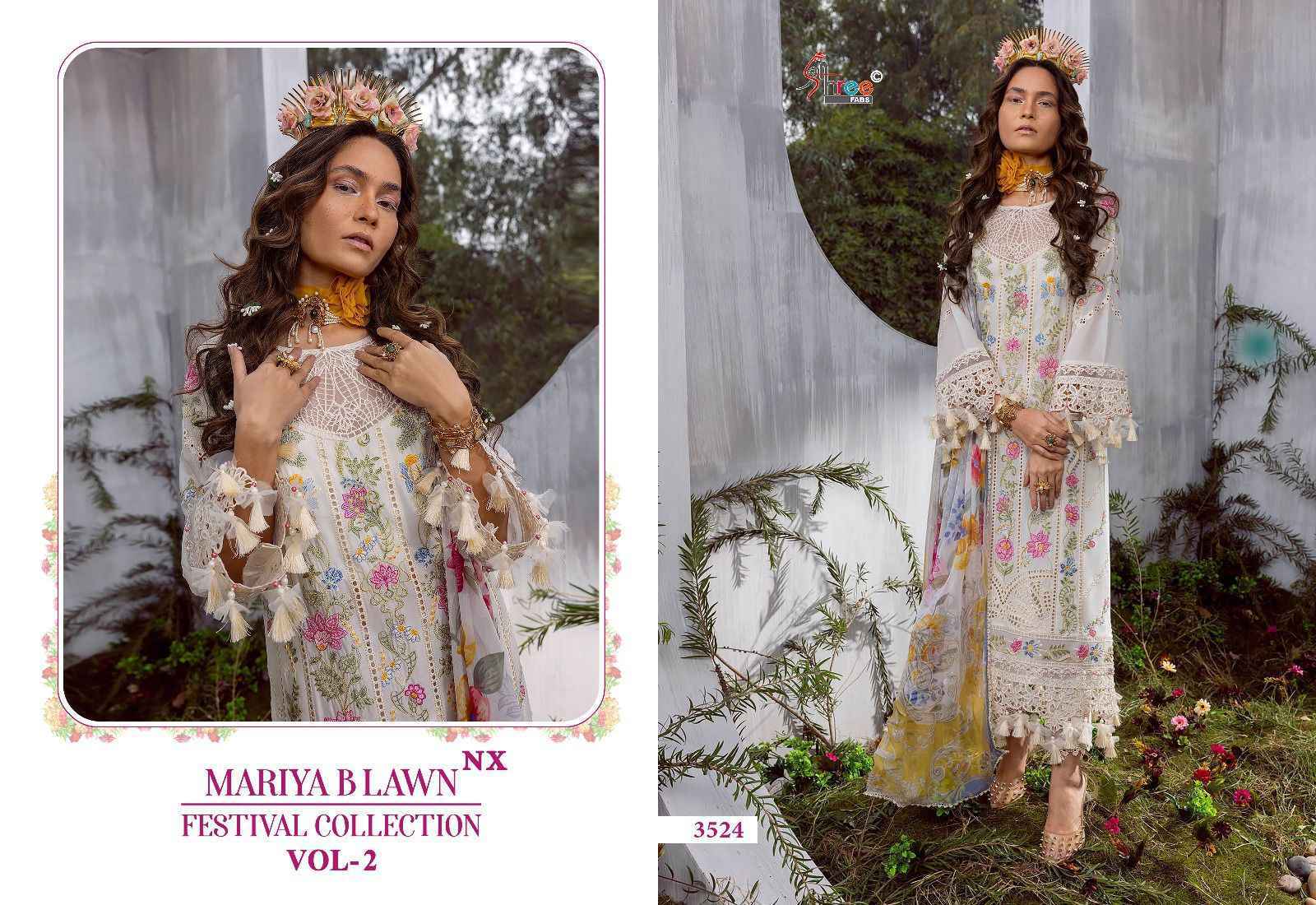 Shree Fab Mariya B Lawn Festival Collection Vol-2 NX Lawn Cotton Dress Material 3 pcs Catalogue
