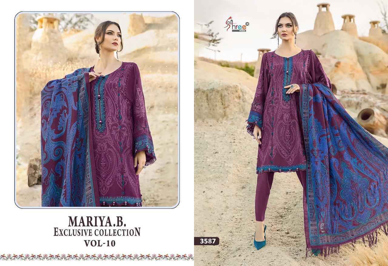 Shree Fabs Mariya B Exclusive Collection Vol-10 Rayon Cotton Dress Material 4 Pcs Catalog