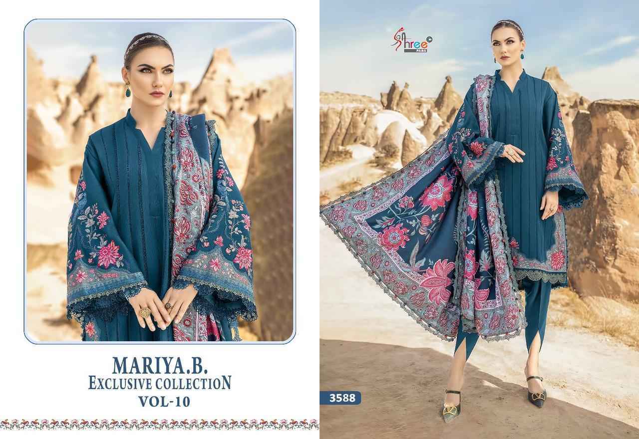 Shree Fabs Mariya B Exclusive Collection Vol-10 Rayon Cotton Dress Material 4 Pcs Catalog