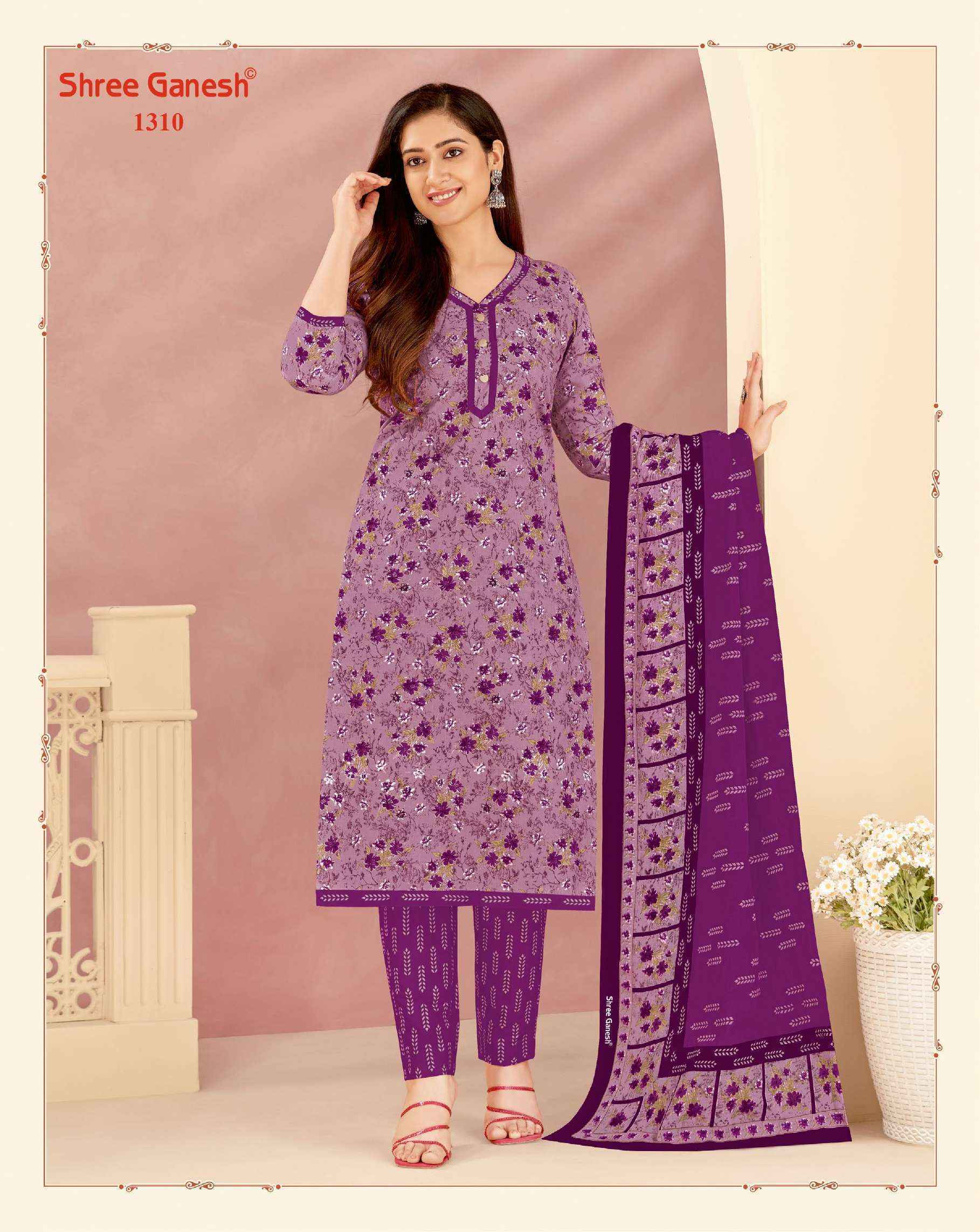 Shree Ganesh Vaani Vol 3 Jaipuri Cotton Dress Material 20 pcs Catalogue