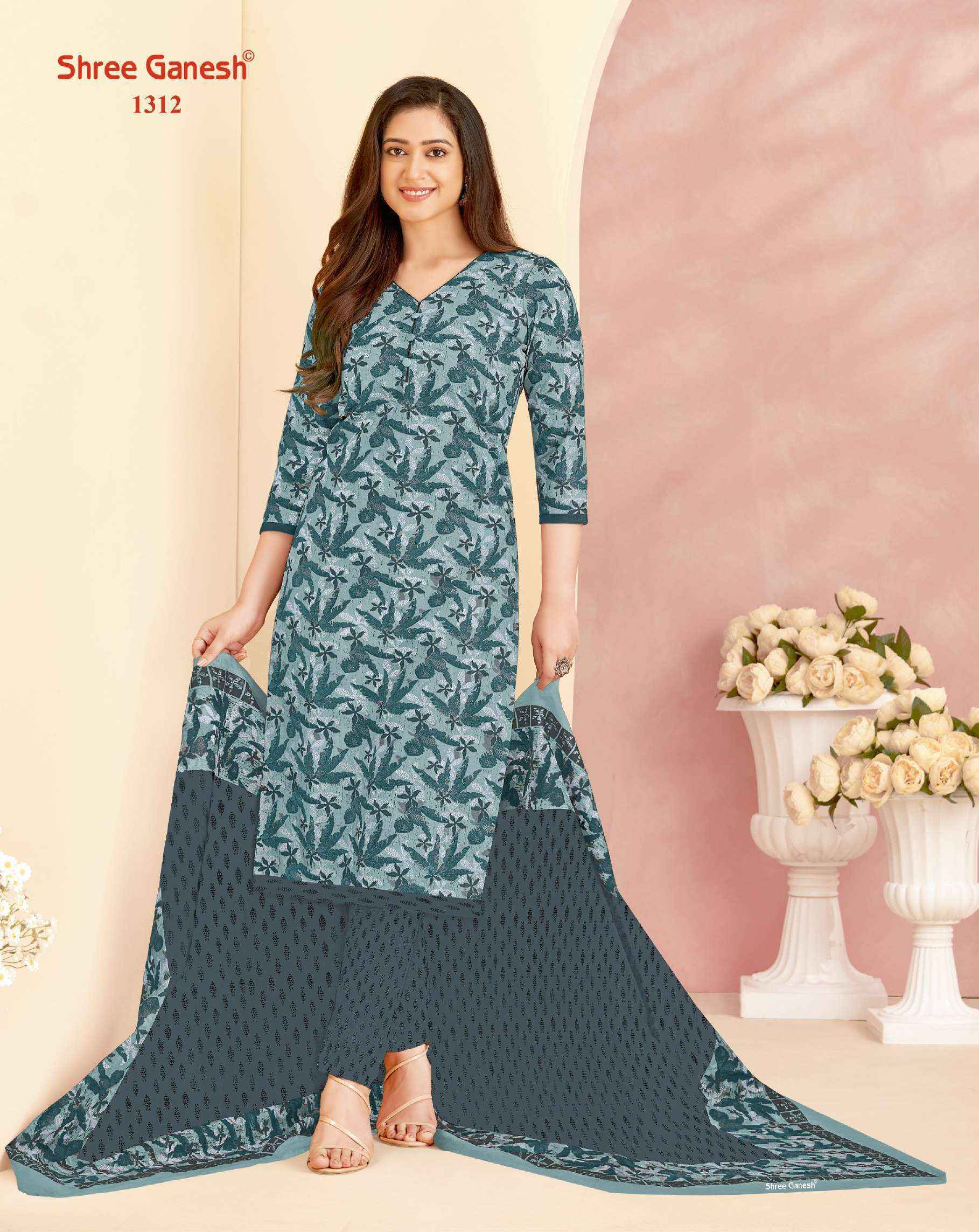 Shree Ganesh Vaani Vol 3 Jaipuri Cotton Dress Material 20 pcs Catalogue