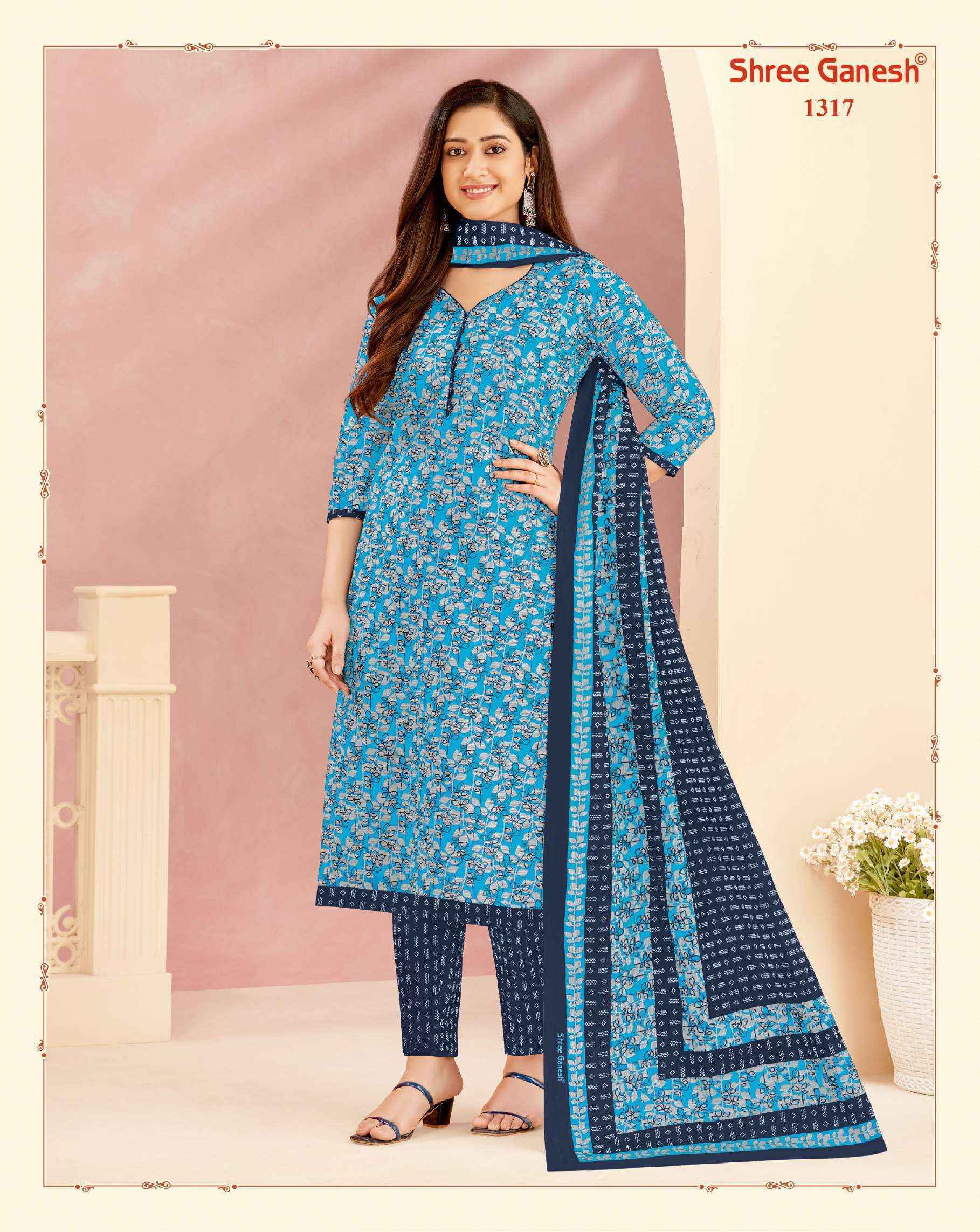 Shree Ganesh Vaani Vol 3 Jaipuri Cotton Dress Material 20 pcs Catalogue