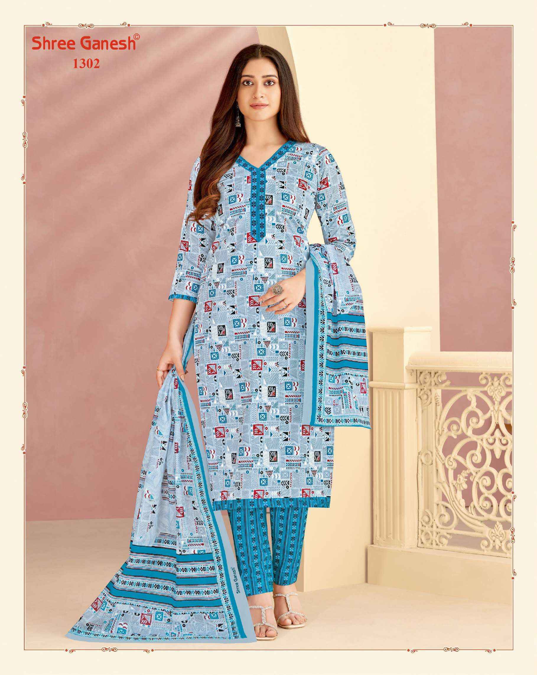 Shree Ganesh Vaani Vol 3 Jaipuri Cotton Dress Material 20 pcs Catalogue