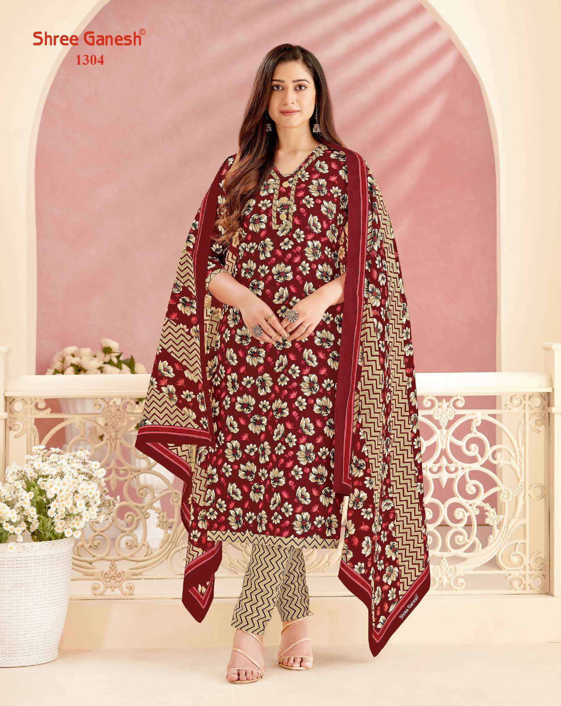 Shree Ganesh Vaani Vol 3 Jaipuri Cotton Dress Material 20 pcs Catalogue
