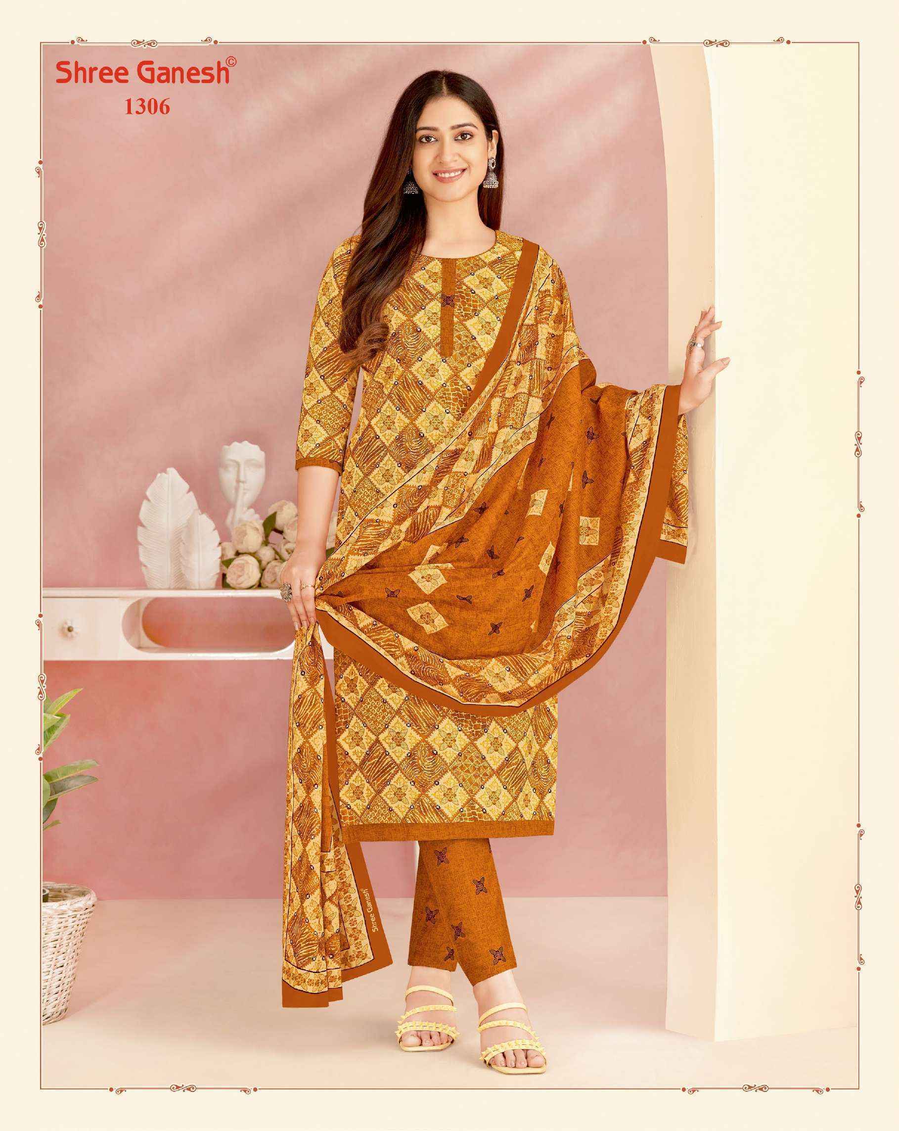 Shree Ganesh Vaani Vol 3 Jaipuri Cotton Dress Material 20 pcs Catalogue