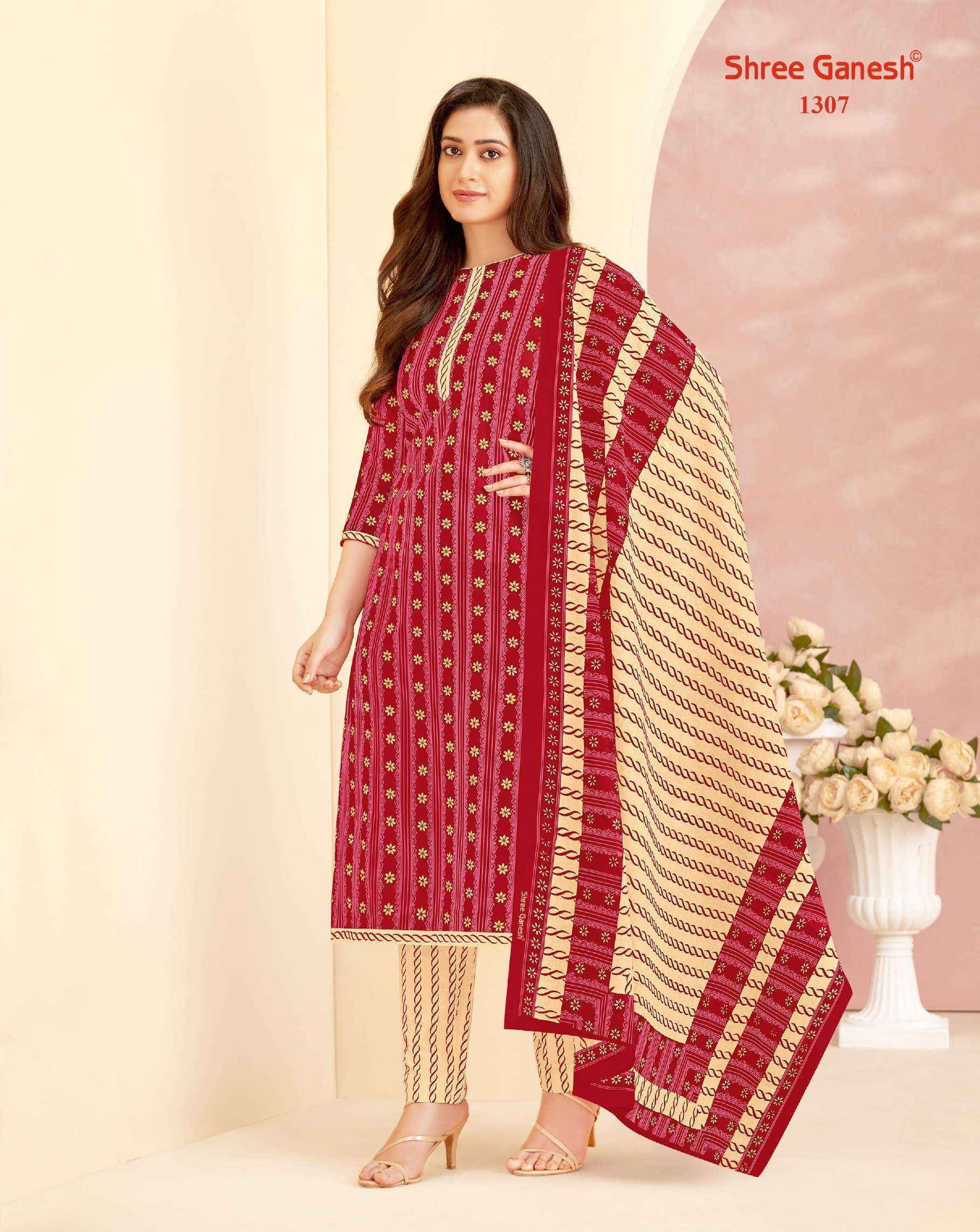 Shree Ganesh Vaani Vol 3 Jaipuri Cotton Dress Material 20 pcs Catalogue