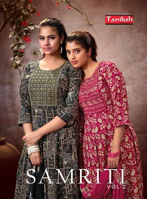 Taniksh Samriti Vol 2 Rayon Kurti Combo 8 pcs Catalogue