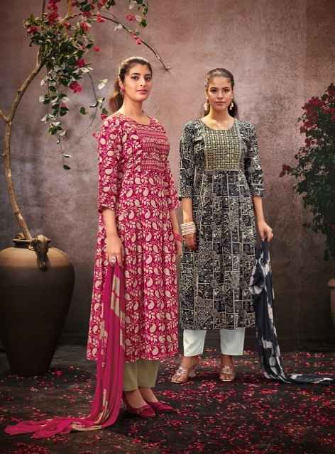Taniksh Samriti Vol 2 Rayon Kurti Combo 8 pcs Catalogue