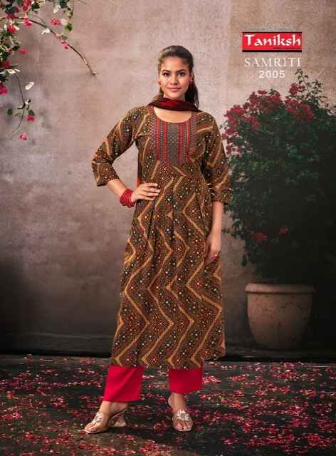 Taniksh Samriti Vol 2 Rayon Kurti Combo 8 pcs Catalogue