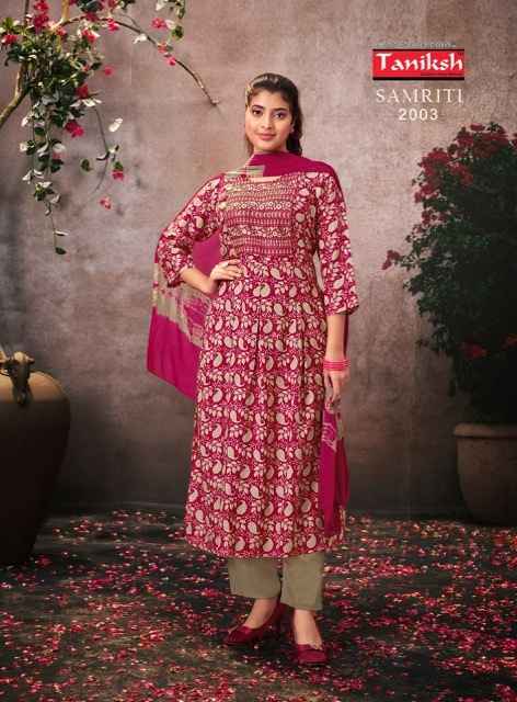 Taniksh Samriti Vol 2 Rayon Kurti Combo 8 pcs Catalogue