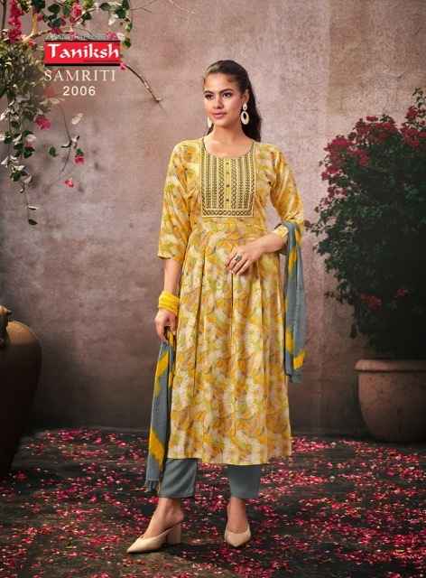 Taniksh Samriti Vol 2 Rayon Kurti Combo 8 pcs Catalogue