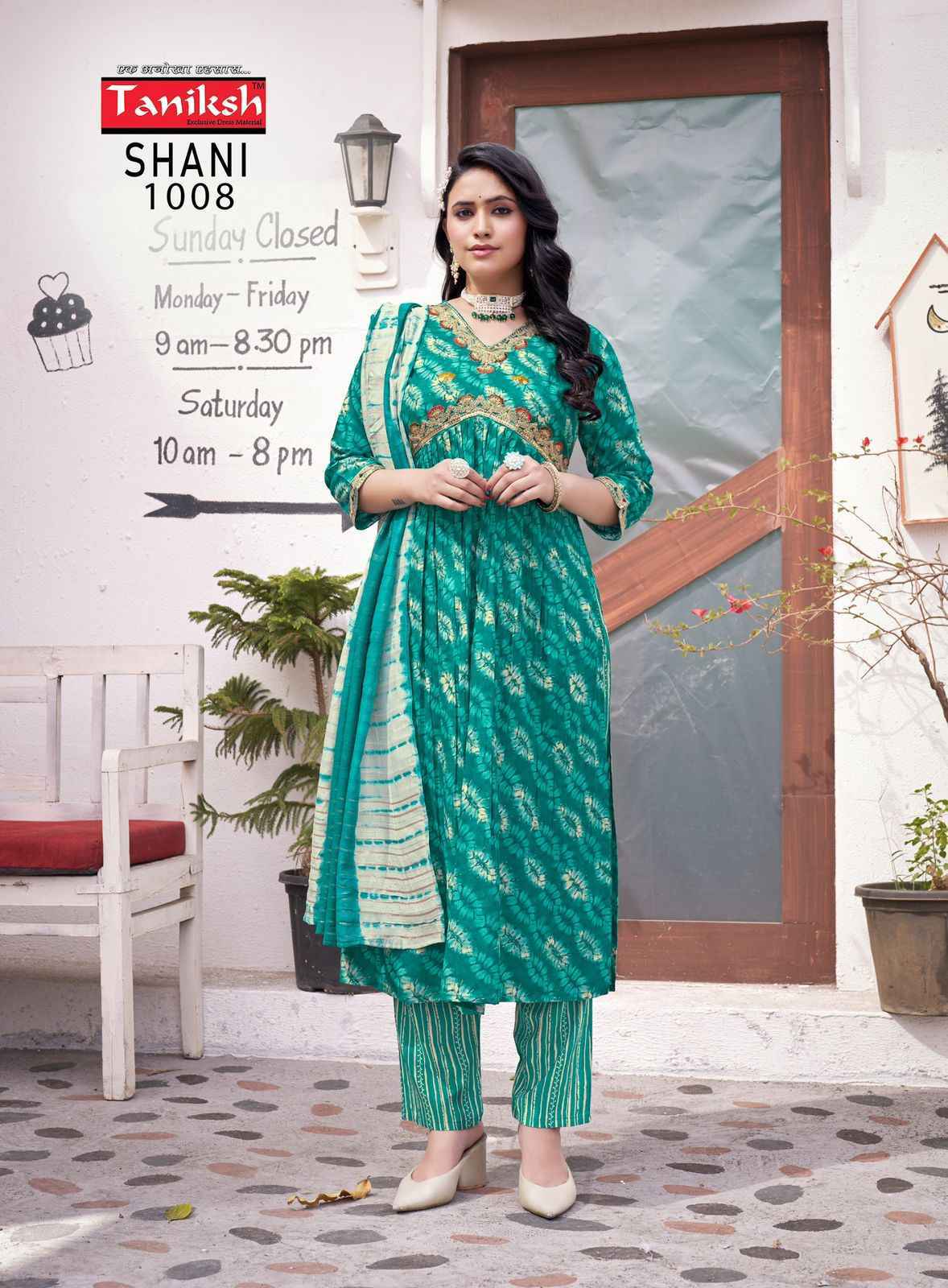 Taniksh Shani Vol-1 Readymade Rayon Dress 8 Pc Catalouge