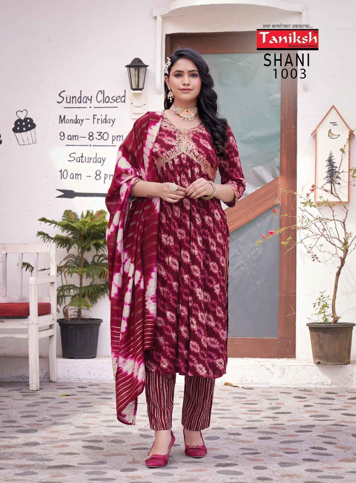 Taniksh Shani Vol-1 Readymade Rayon Dress 8 Pc Catalouge