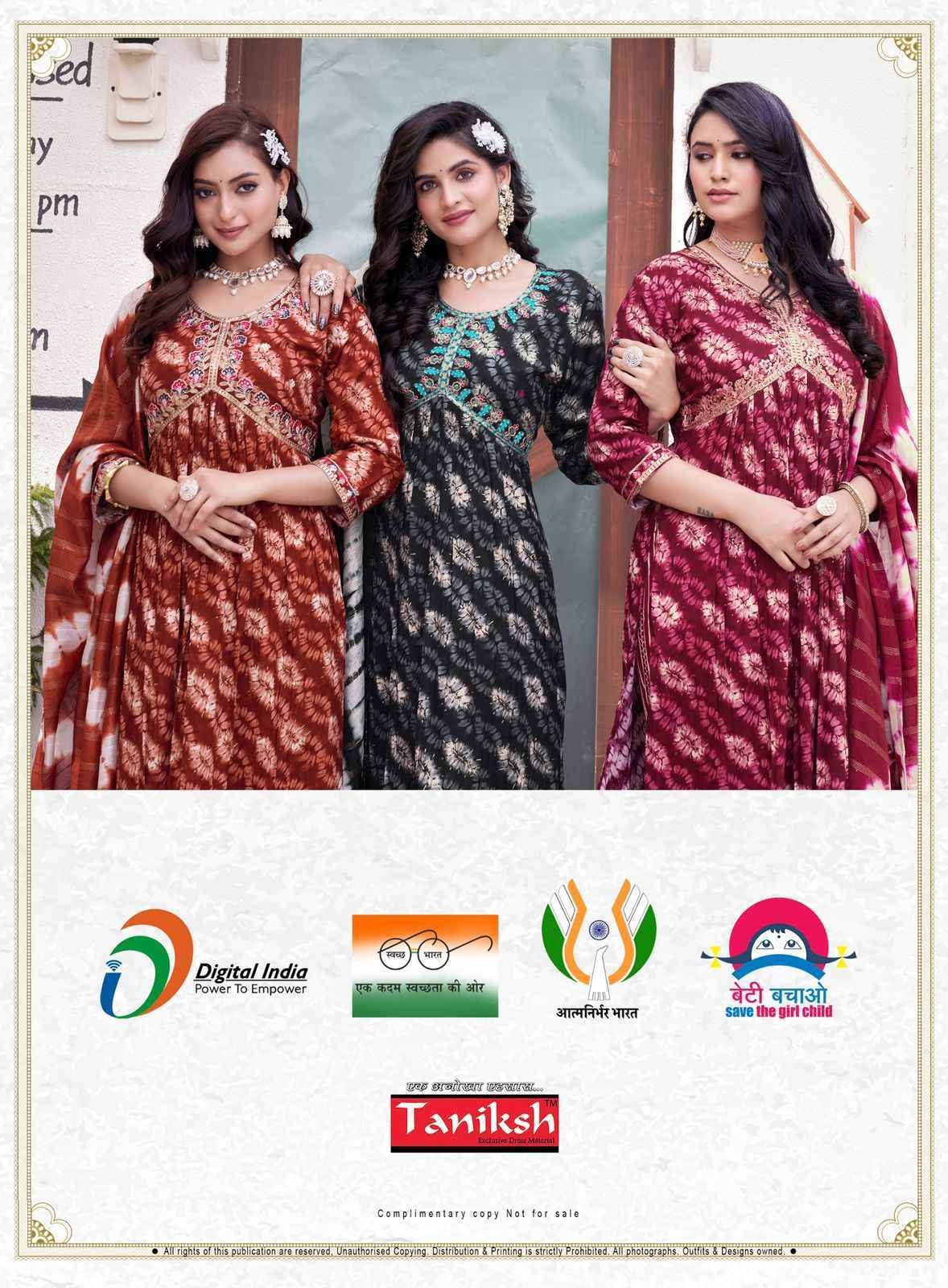 Taniksh Shani Vol-1 Readymade Rayon Dress 8 Pc Catalouge