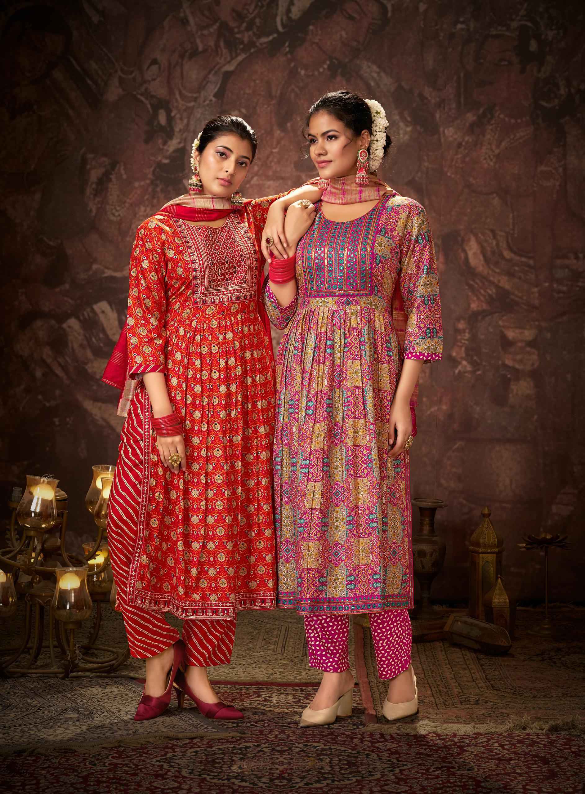 Taniksh Sharnam Vol-3 Readymade Rayon Dress 8 pcs Catalogue