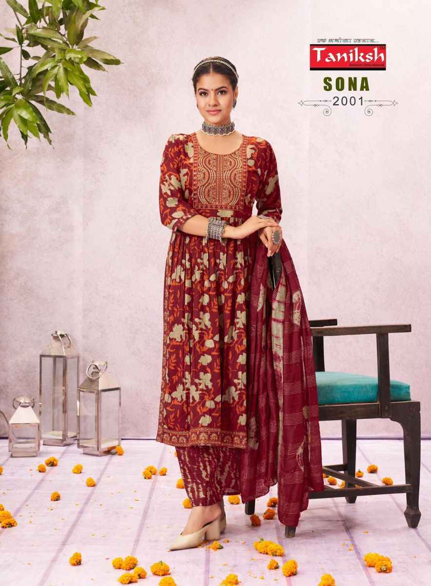 Taniksh Sona Vol 2 Rayon Kurti Combo 8 pcs Catalogue