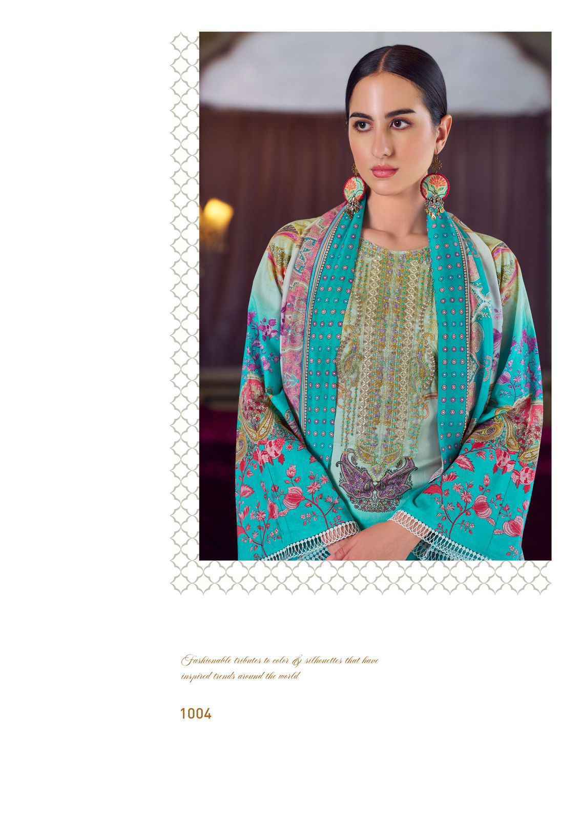 The Hermitage Shop Meraki Lawn Dress Material Wholesale Womens Clothing Store