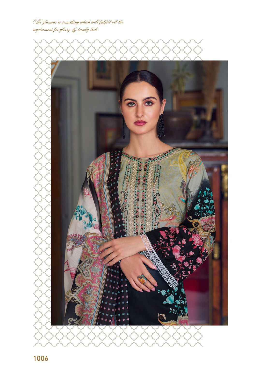 The Hermitage Shop Meraki Lawn Dress Material 6 Pc Catalog