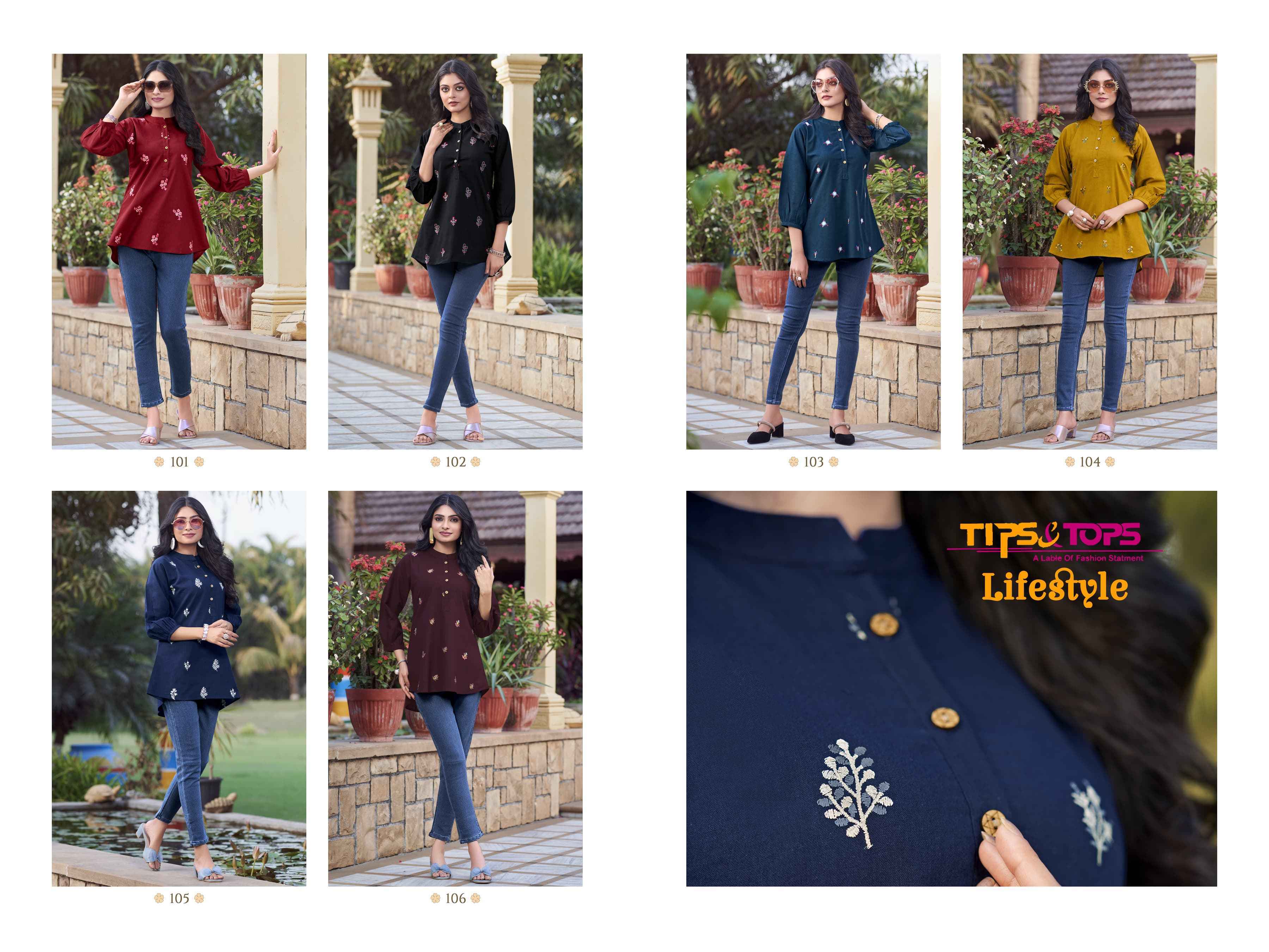Tips & Tops Lifestyle Short Cotton Tops 6 Pc Catalog