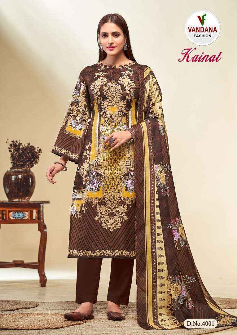 Vandana Fashion Kainat Vol 4 Cotton Dress Material 10 pcs Catalogue