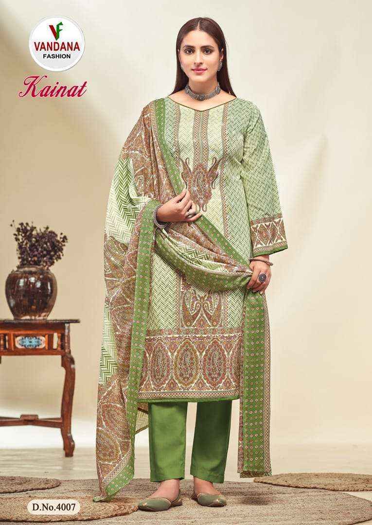 Vandana Fashion Kainat Vol 4 Cotton Dress Material 10 pcs Catalogue