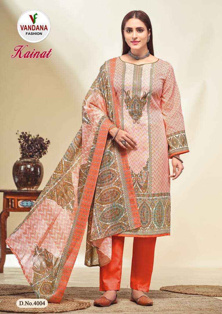 Vandana Fashion Kainat Vol 4 Cotton Dress Material 10 pcs Catalogue