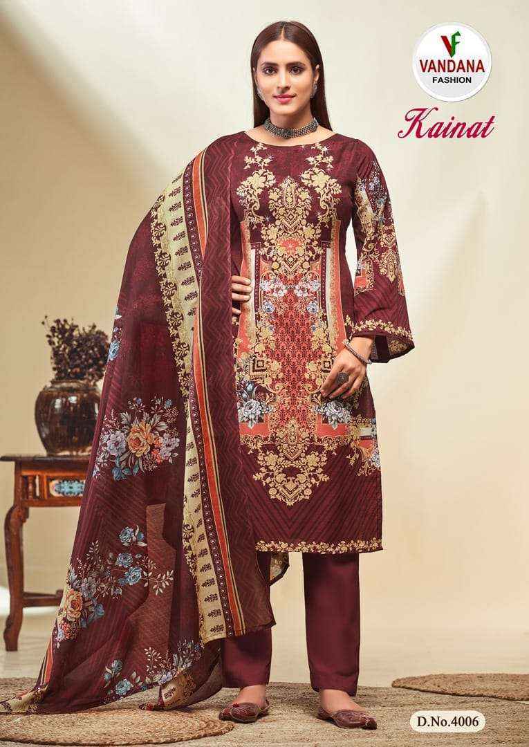 Vandana Fashion Kainat Vol 4 Cotton Dress Material 10 pcs Catalogue