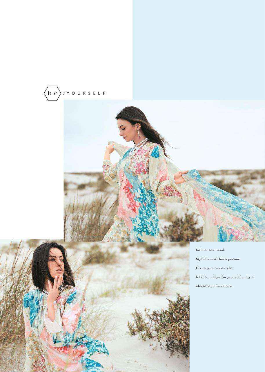 Varsha Sophia Viscose Cotton Dress Material 5 Pc Cataloge