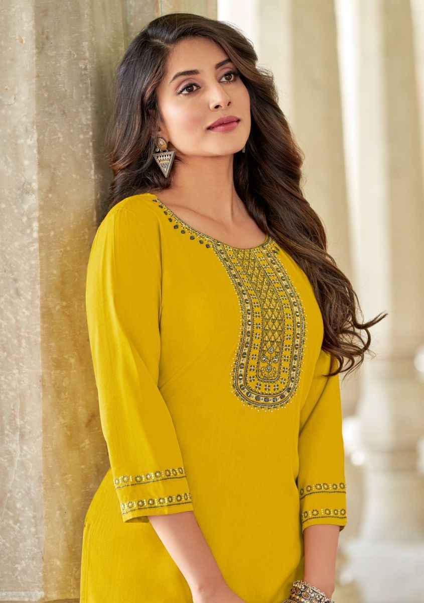 Wooglee Barbella Vol 12 Rayon Kurti 6 pcs Catalogue