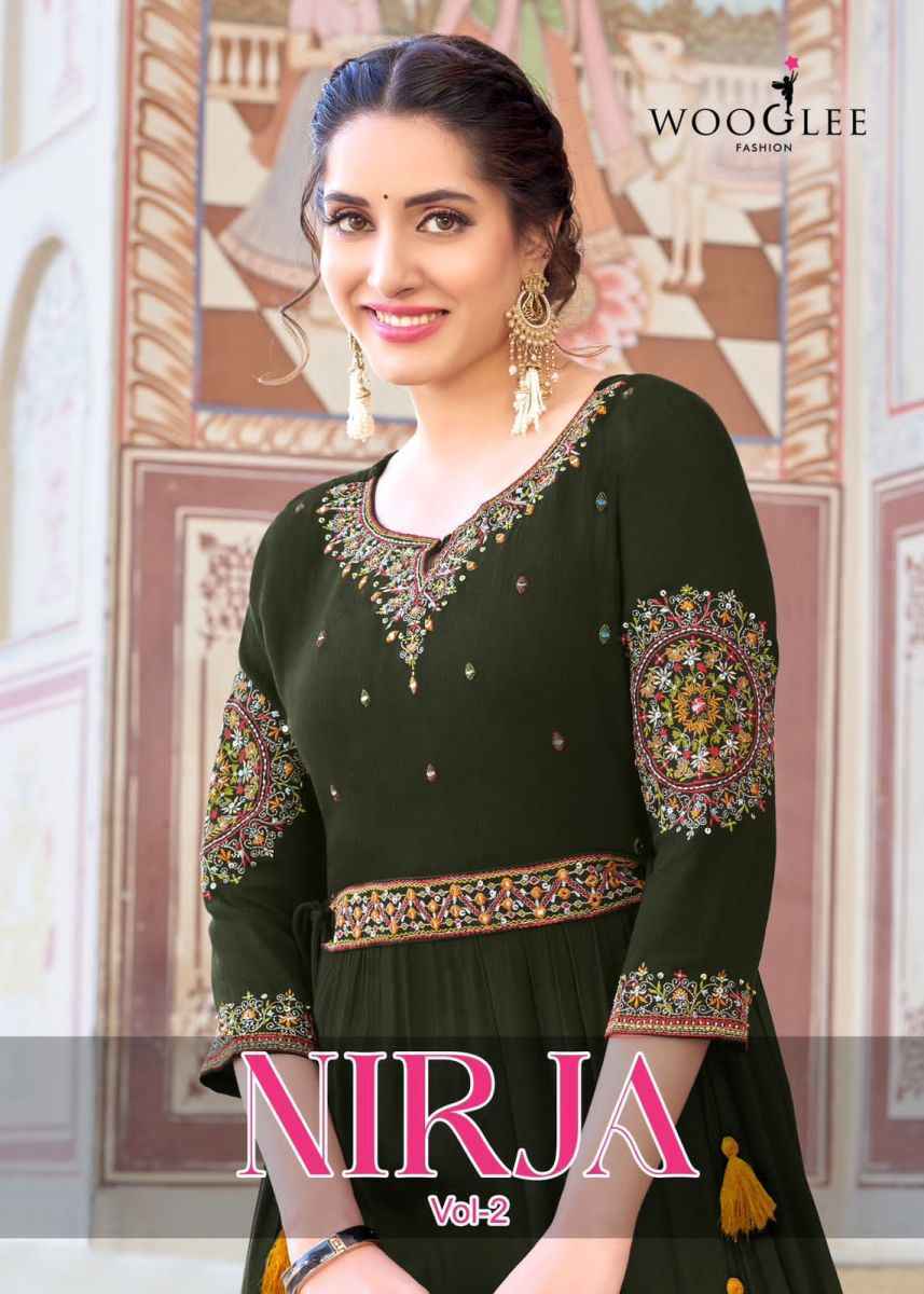 Wooglee Nirja Vol 2 Rayon Kurti 4 pcs Catalogue