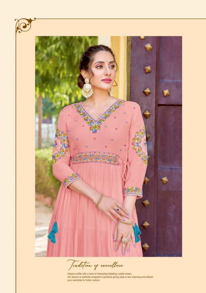 Wooglee Nirja Vol 2 Rayon Kurti 4 pcs Catalogue