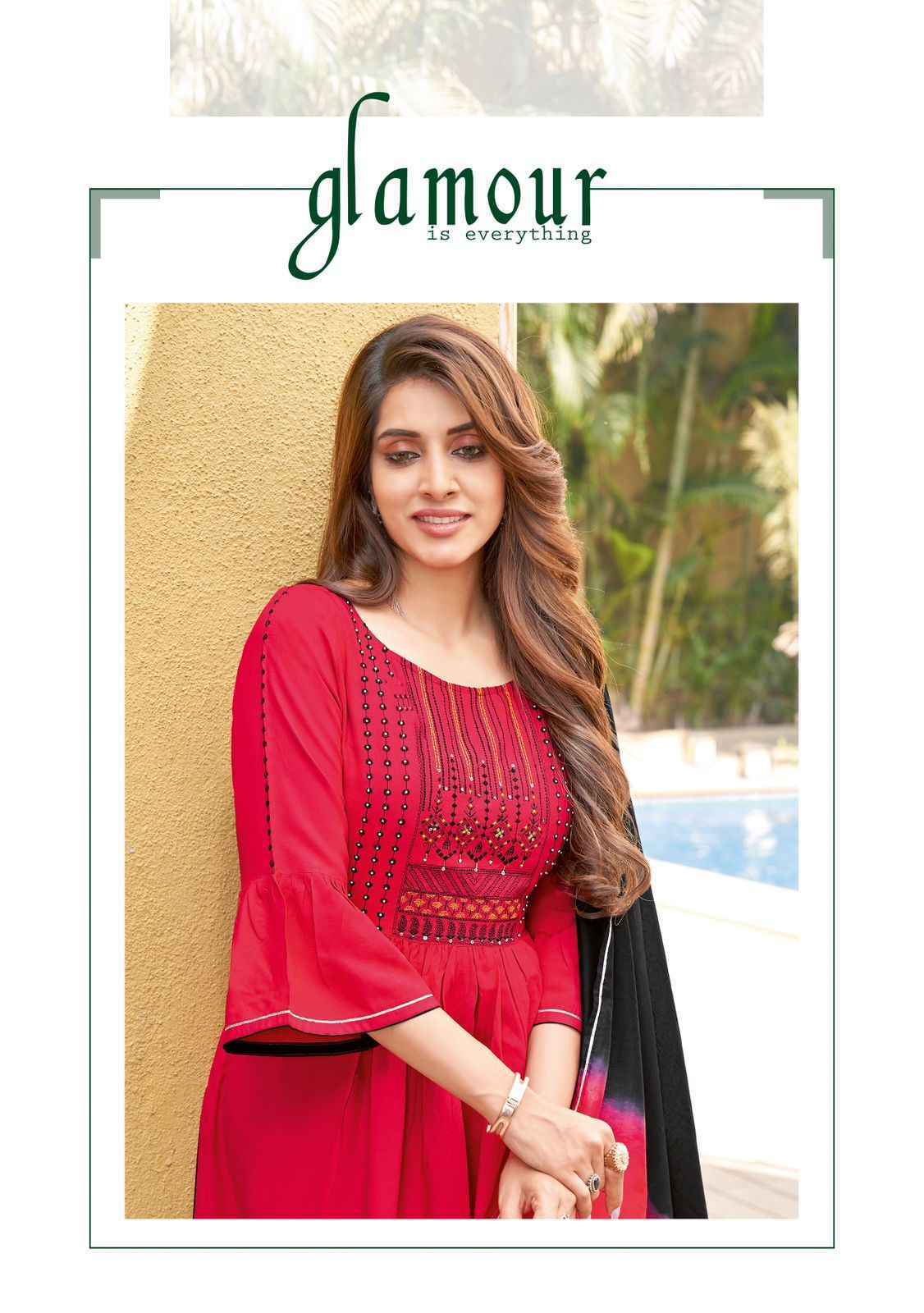 Wooglee Pritam Readymade Rayon Weaving Dress 6 pcs Catalogue