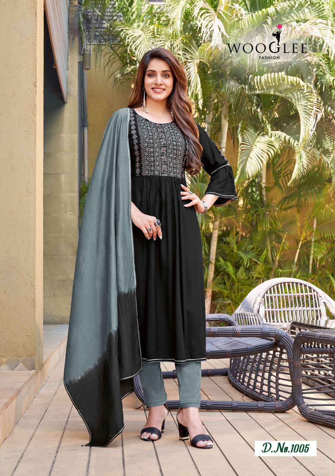 Wooglee Pritam Readymade Rayon Weaving Dress 6 pcs Catalogue