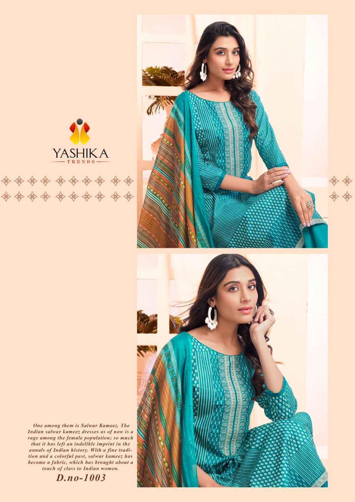 Yashika Trends Erina Heavy Cotton Dress Material 8 pcs Catalogue